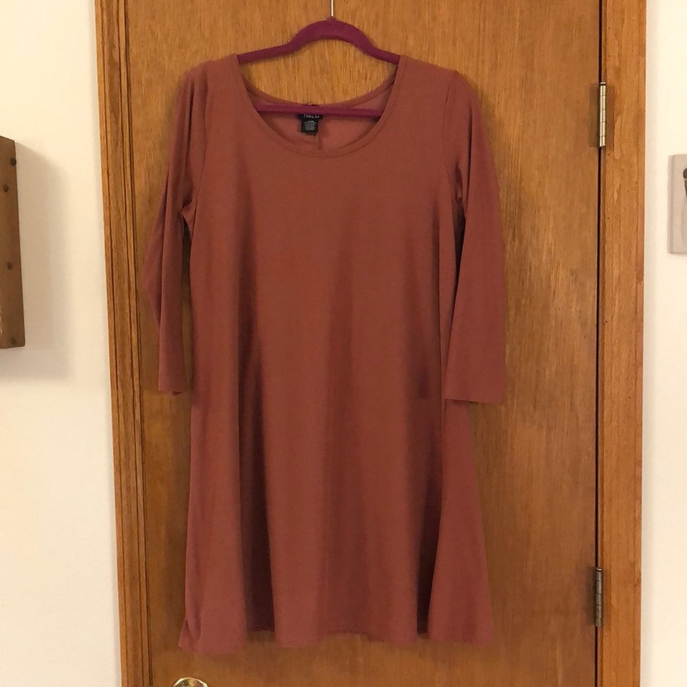 mauve pink mini/midi dress